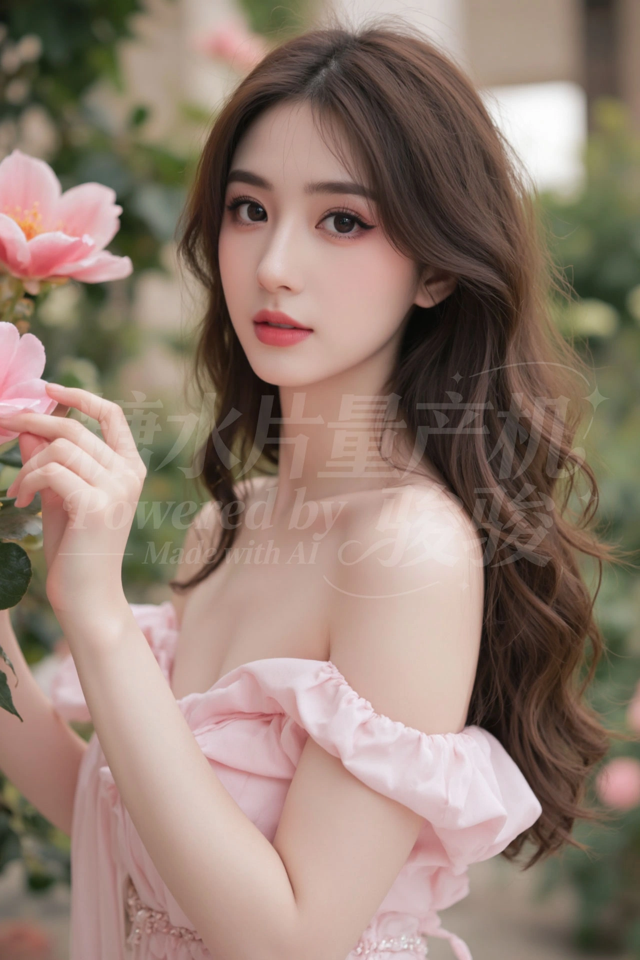 一袭黑丝绒抹胸裙，与都市霓虹共舞