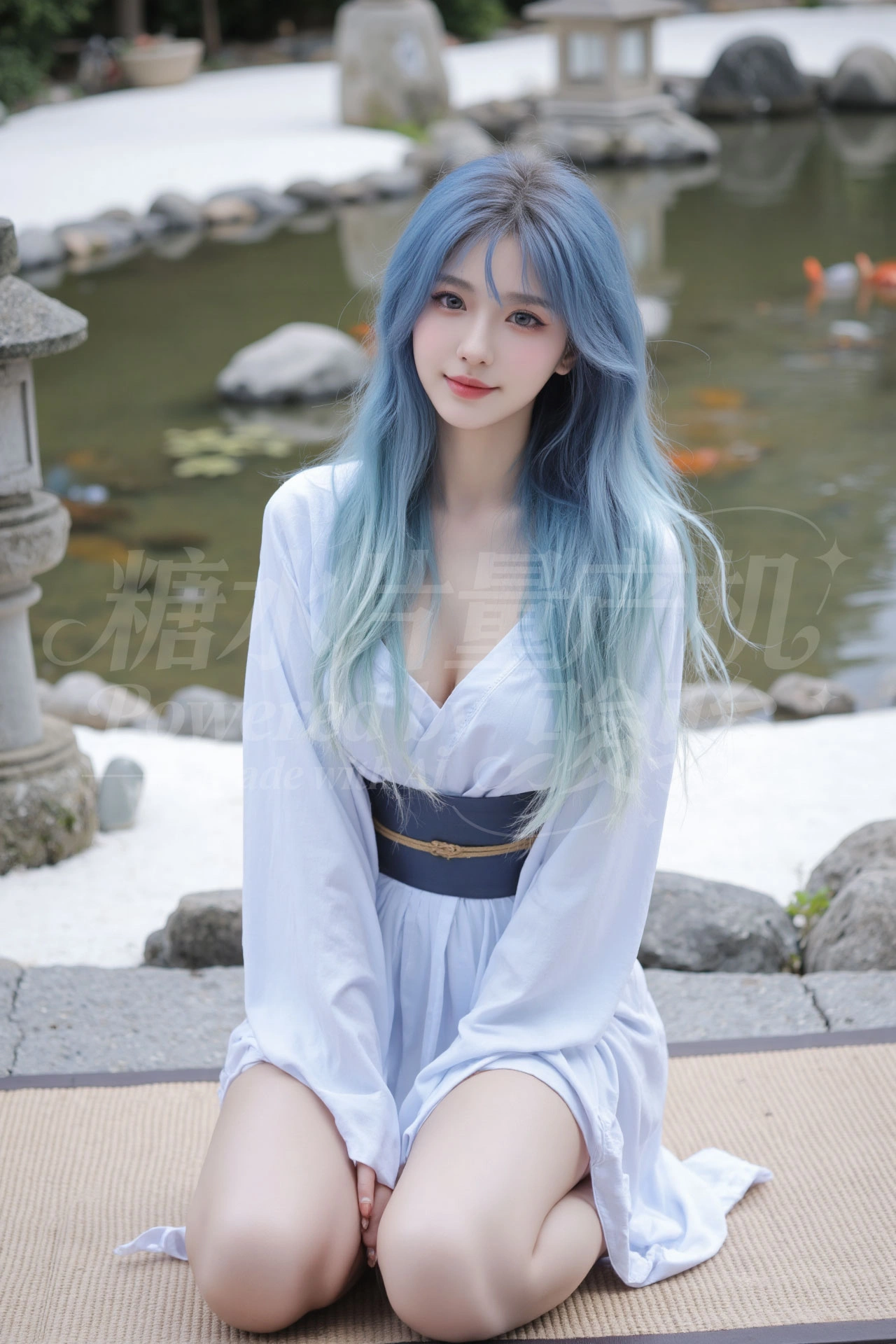 一袭黑丝绒抹胸裙，与都市霓虹共舞