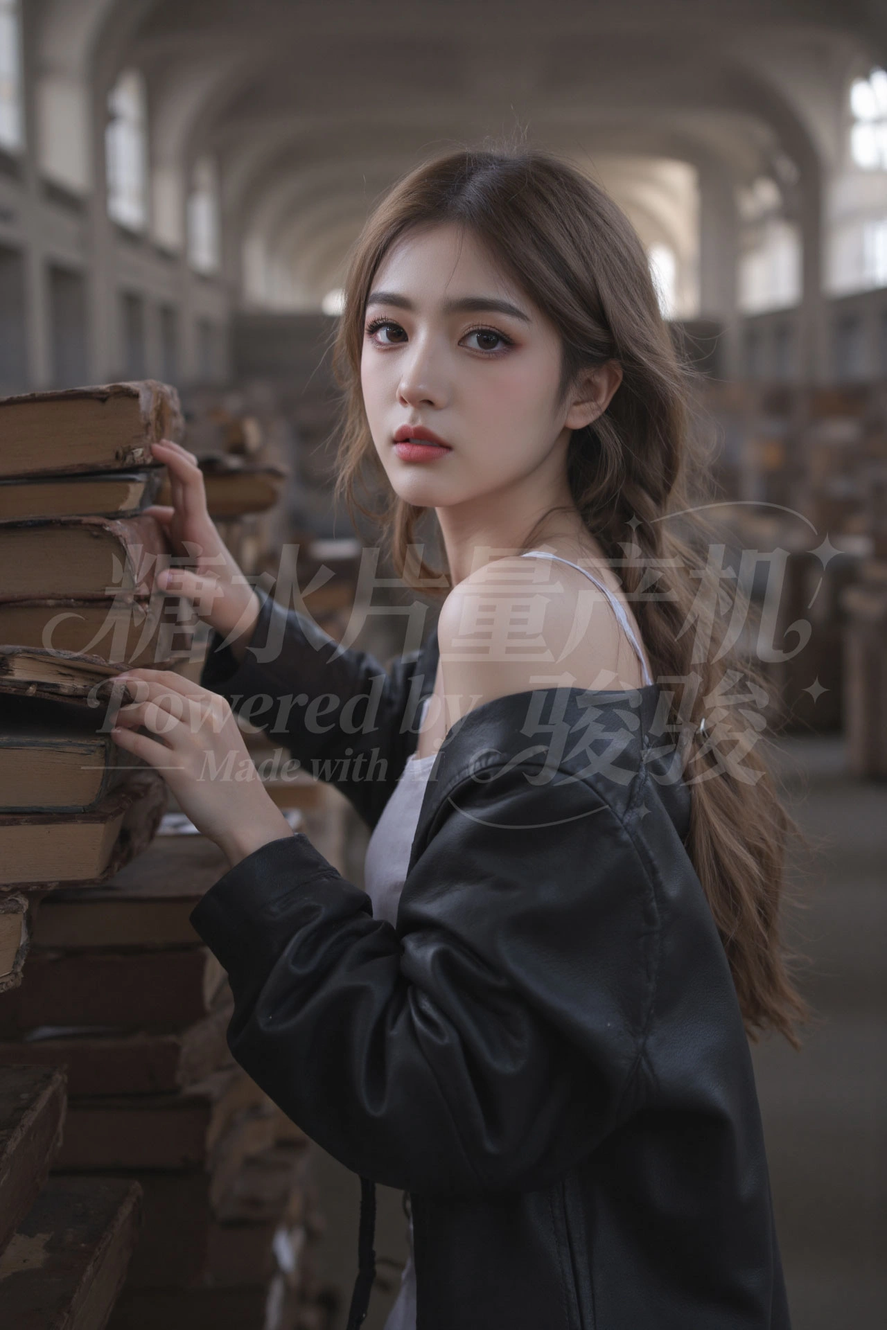 迷宫花园里，金发白衣，碎花裙摇曳