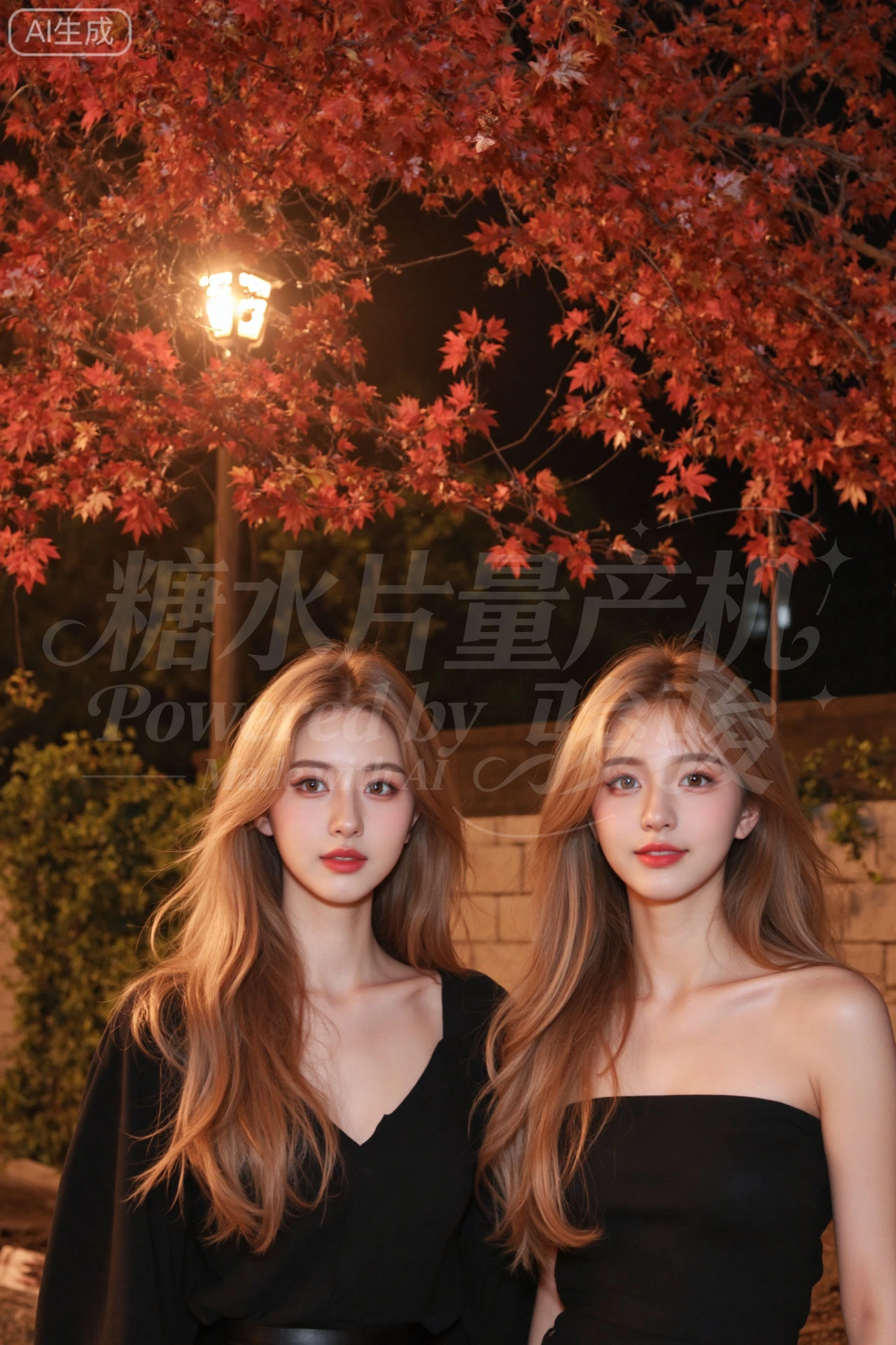 把秋夜的绚烂与姐妹的默契，写成了都市丛林的时尚诗行