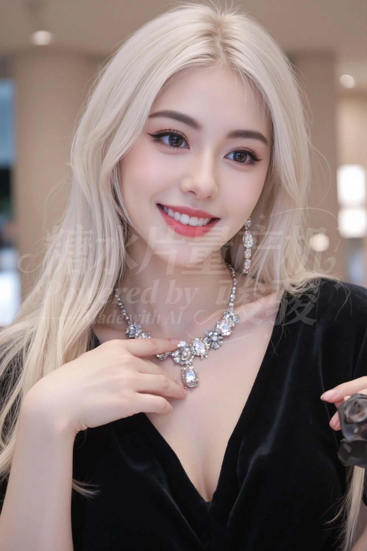 幽暗秘室中，银辫裘衣，手驭火烛