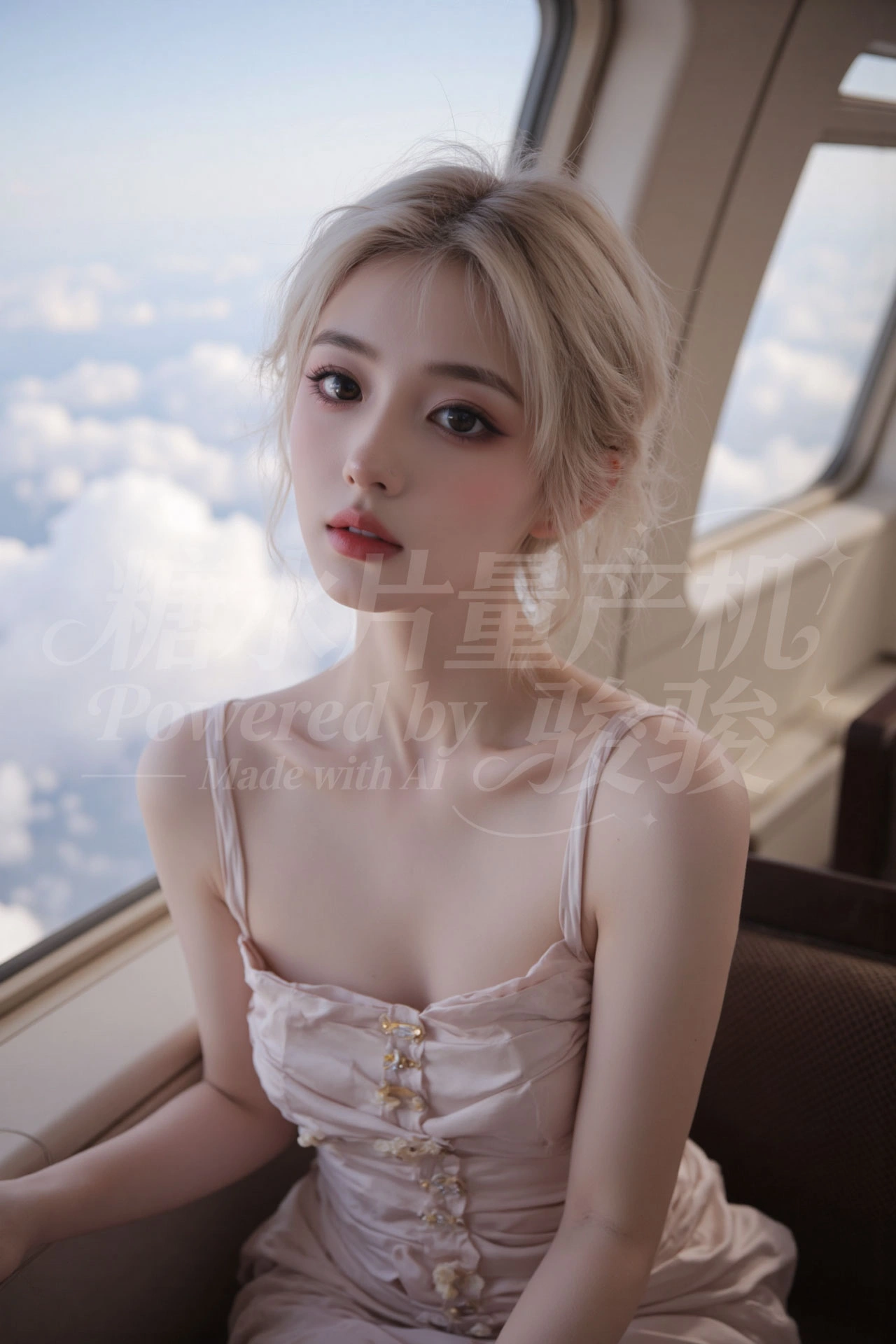 幽暗秘室中，银辫裘衣，手驭火烛