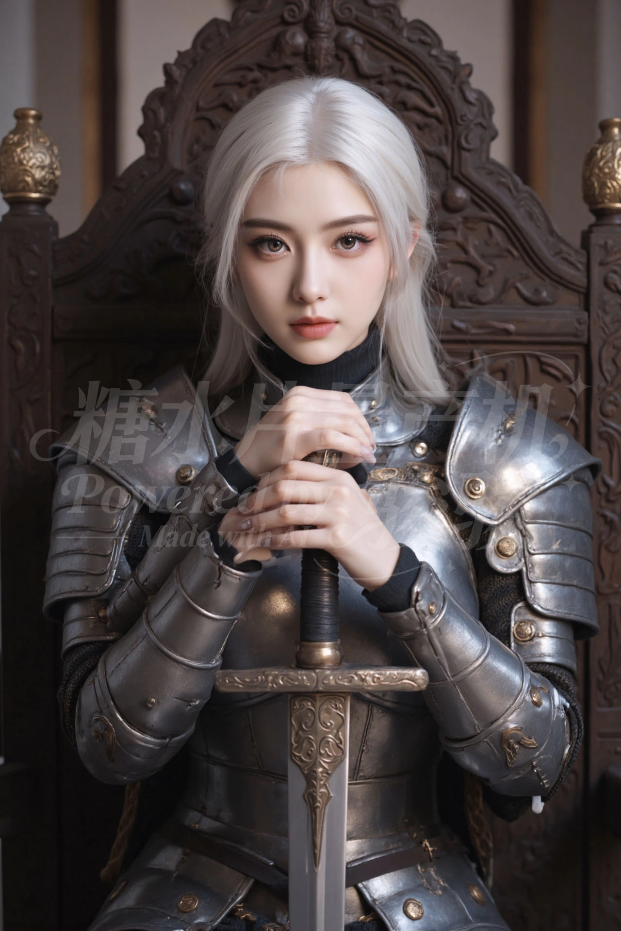 亡灵祭台前，花裙飒爽，手捧彩绘骷髅