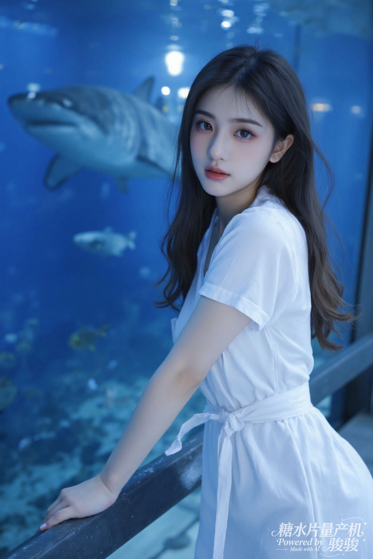 红莲池畔，指尖栖蝶