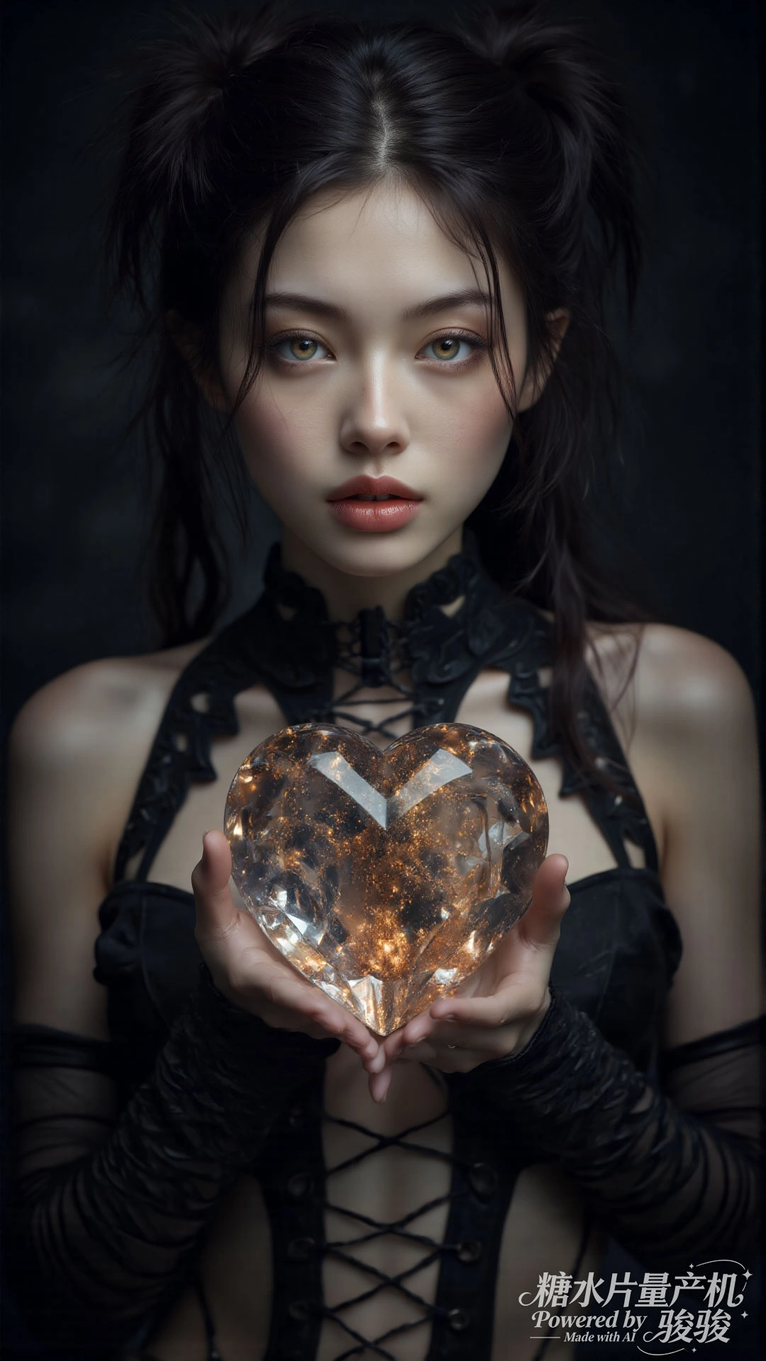 手捧白玫，幻蓝星火