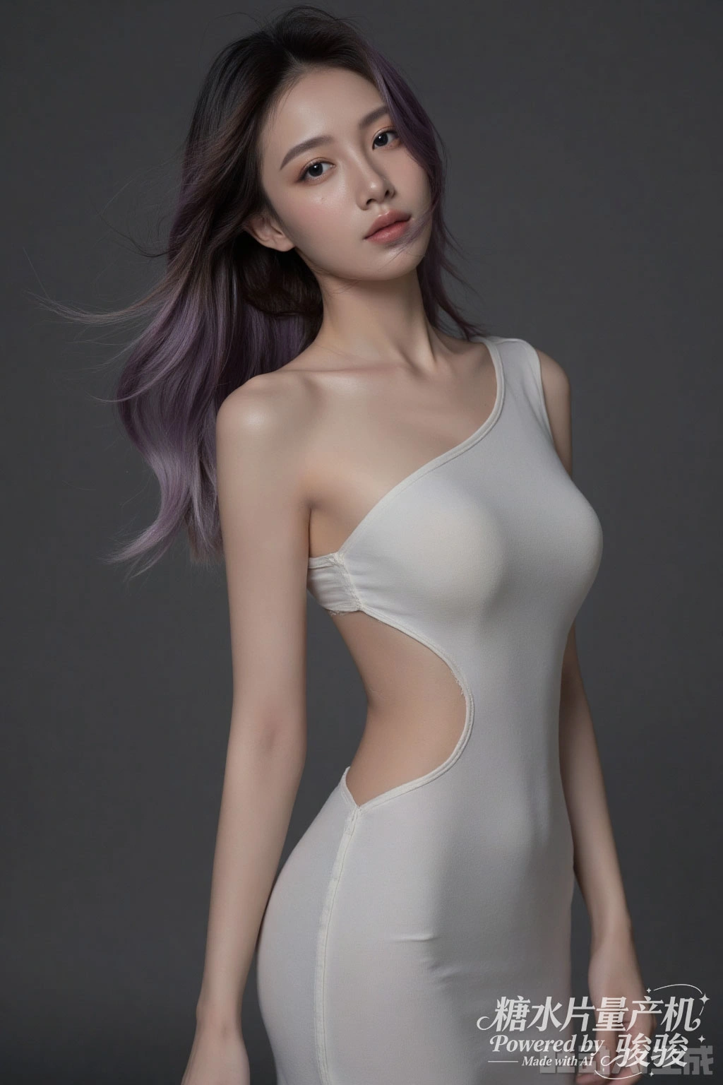 手捧白玫，幻蓝星火