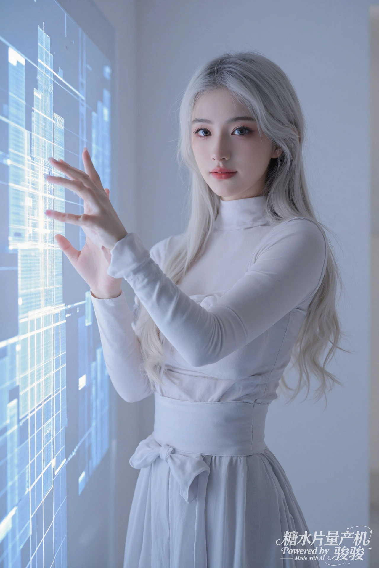 夜巷迷幻，霓虹魅惑，黑衫性感，都市冷艳