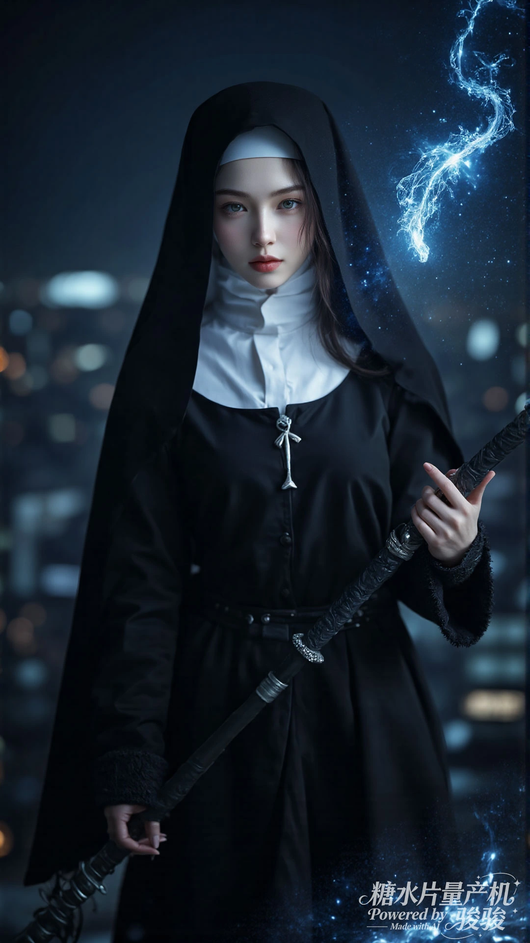 白裙空灵，花灯璀璨，花田幽蓝，仙女迷情