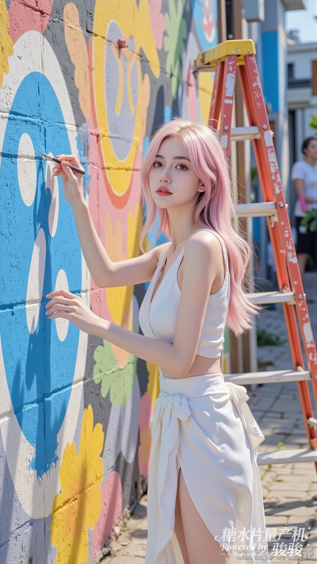 白裙空灵，花灯璀璨，花田幽蓝，仙女迷情