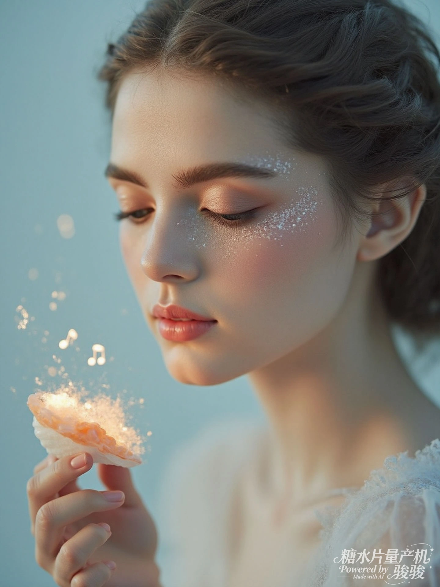 白裙空灵，花灯璀璨，花田幽蓝，仙女迷情