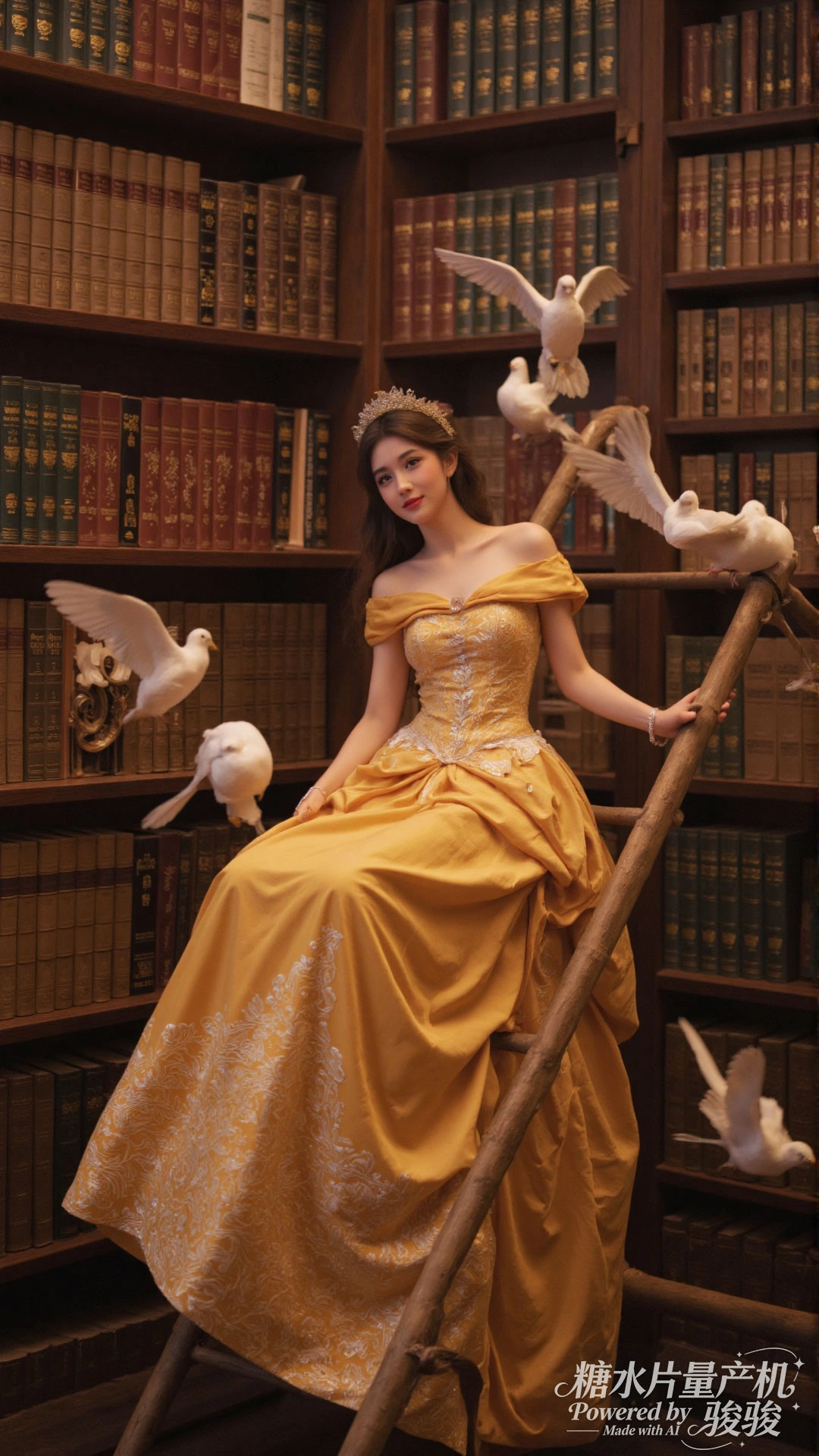 白裙空灵，花灯璀璨，花田幽蓝，仙女迷情