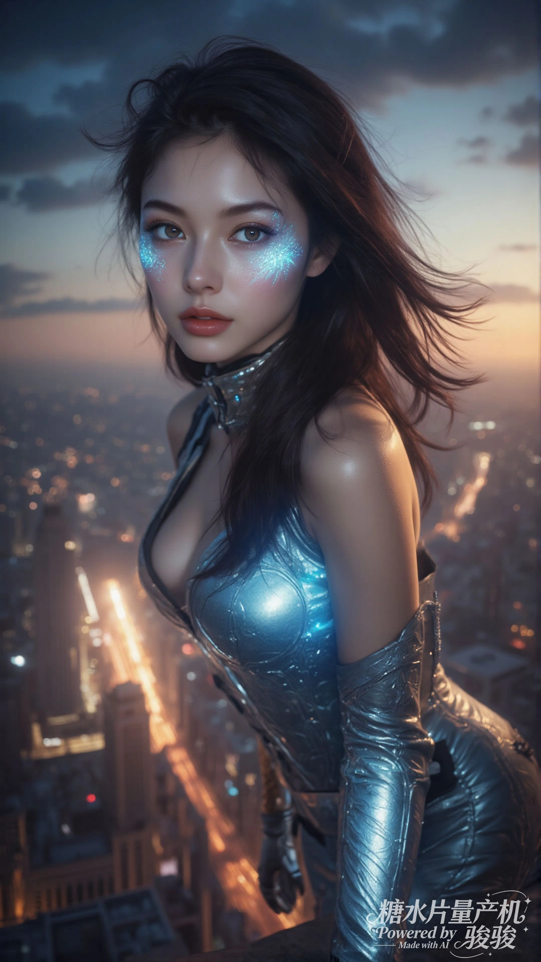 白裙空灵，花灯璀璨，花田幽蓝，仙女迷情