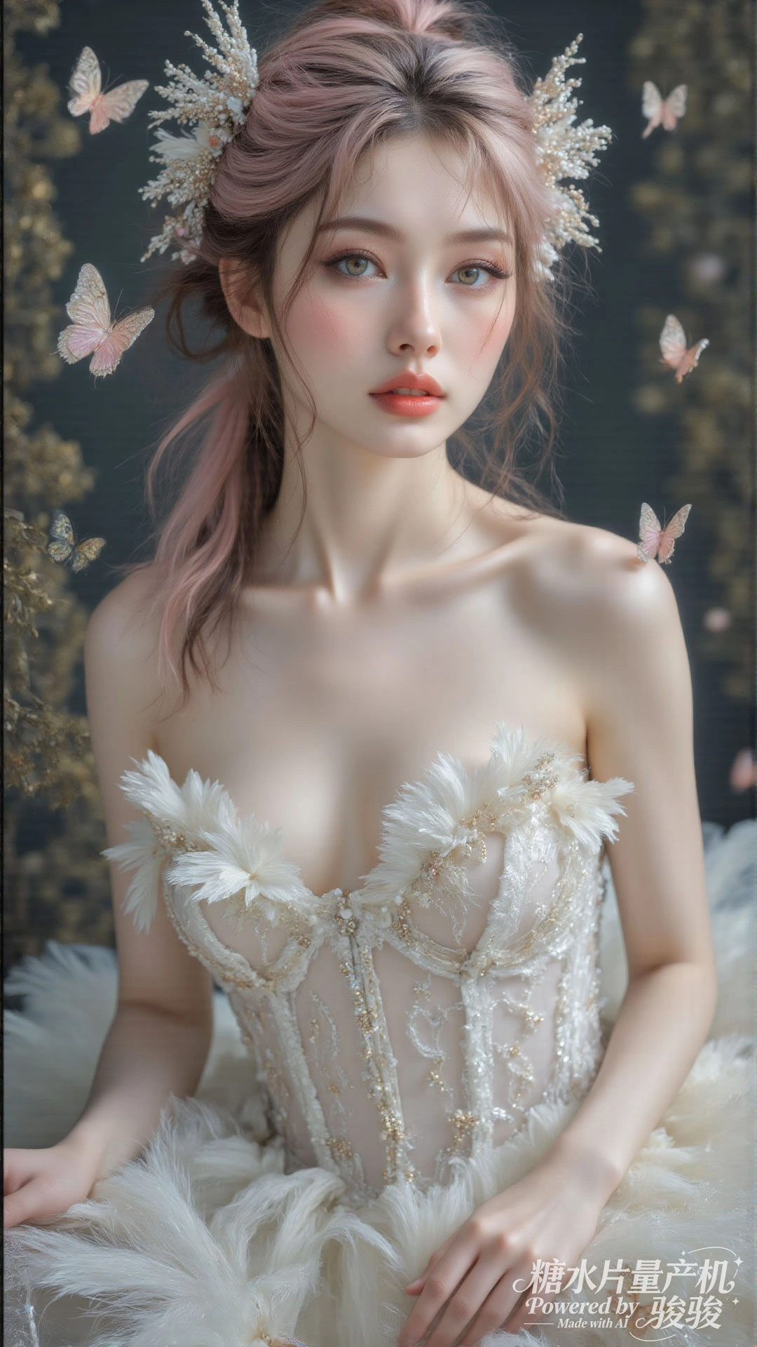 白裙空灵，花灯璀璨，花田幽蓝，仙女迷情