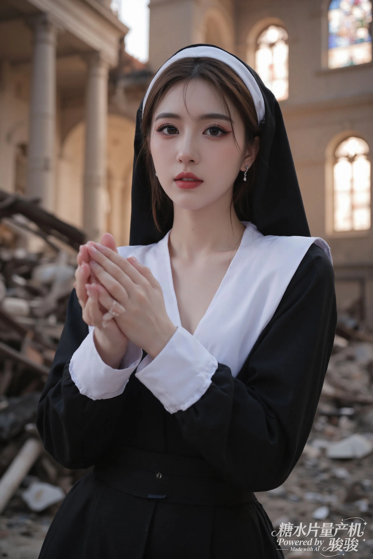 紫发仙侠，汉服雅致，剑佩灵动，山巅飒爽