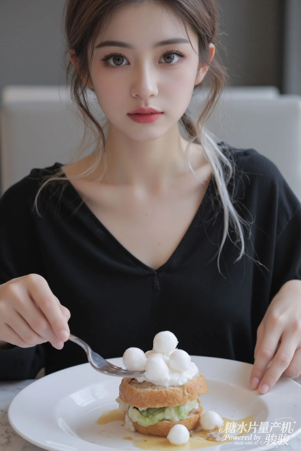 紫发仙侠，汉服雅致，剑佩灵动，山巅飒爽