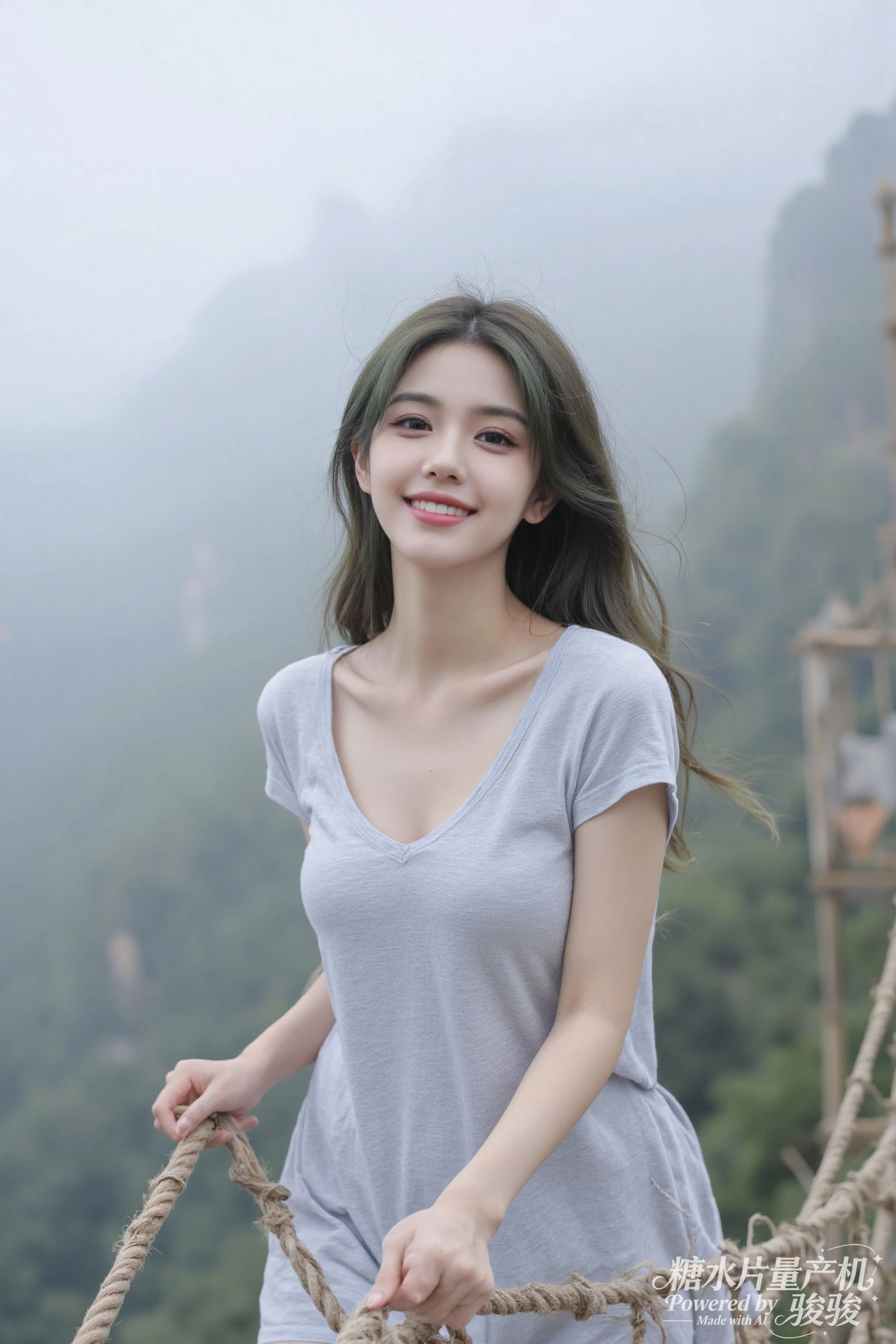 紫发仙侠，汉服雅致，剑佩灵动，山巅飒爽