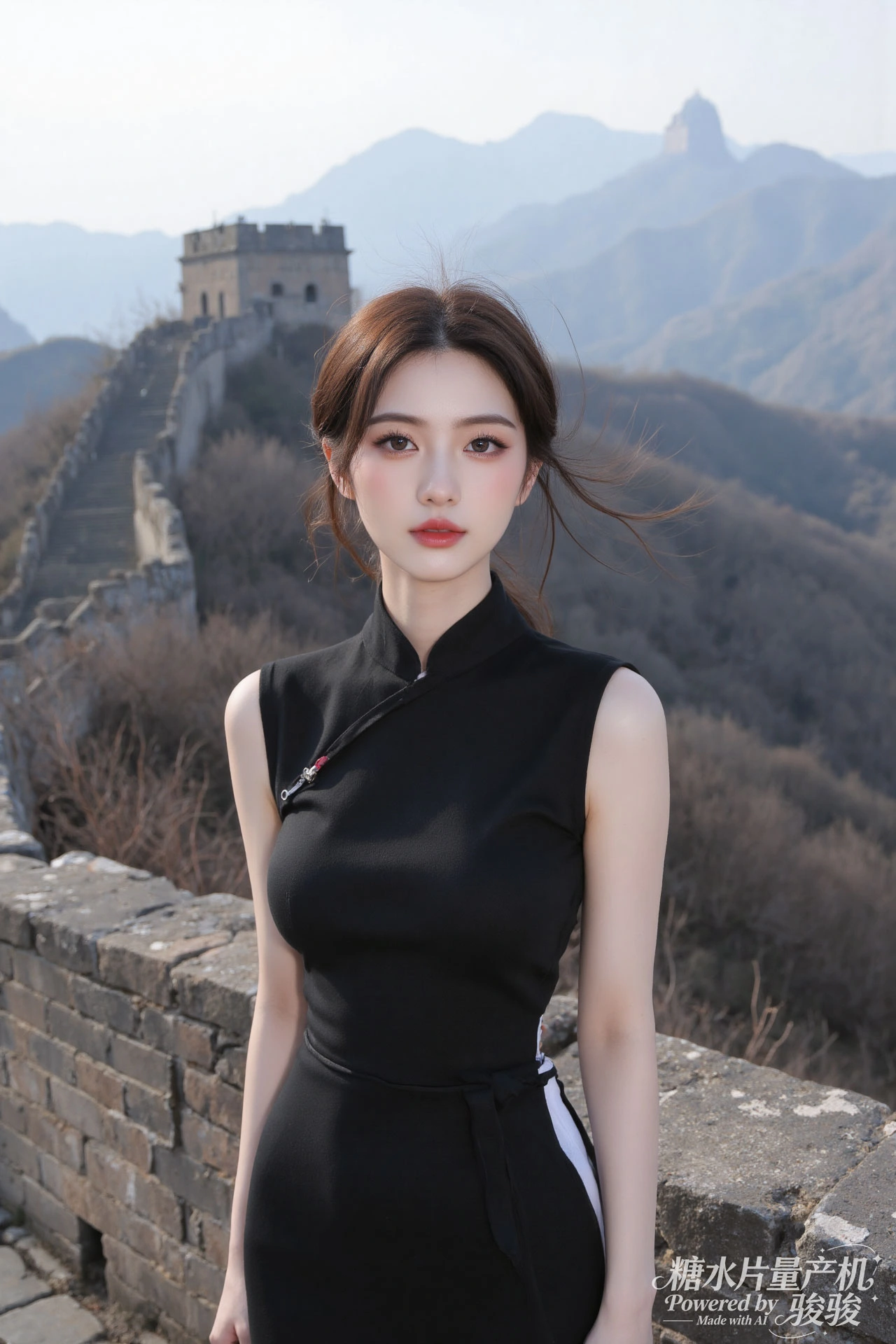 蓝发魅惑，夜城璀璨，穿搭大胆，都市尤物