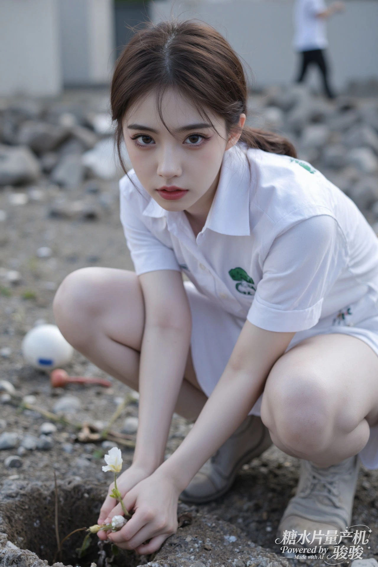 蓝发魅惑，夜城璀璨，穿搭大胆，都市尤物