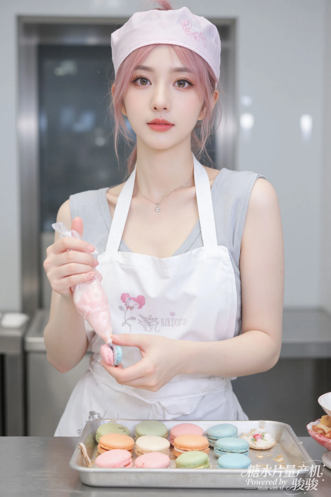 蓝发魅惑，夜城璀璨，穿搭大胆，都市尤物