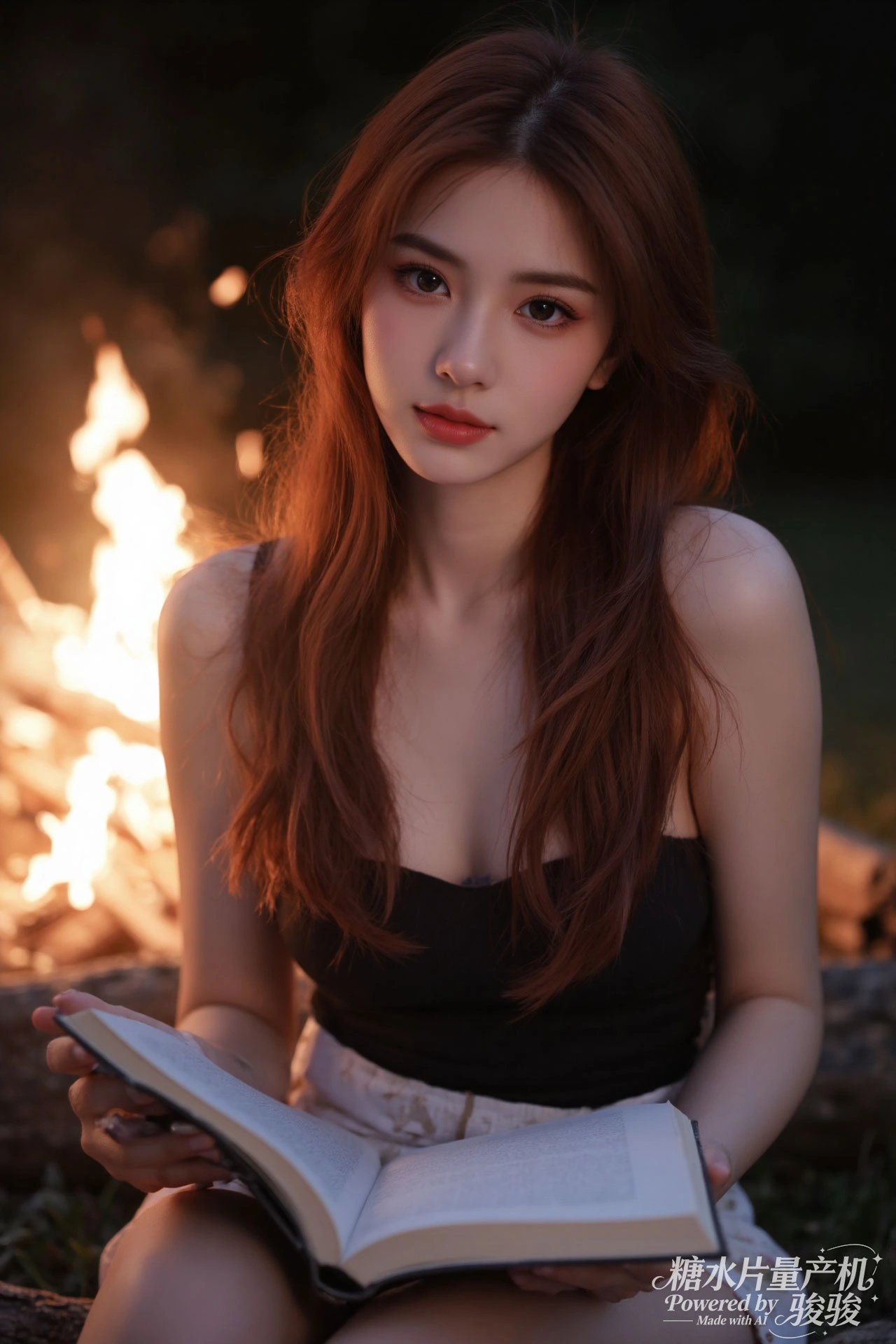 蓝发魅惑，夜城璀璨，穿搭大胆，都市尤物