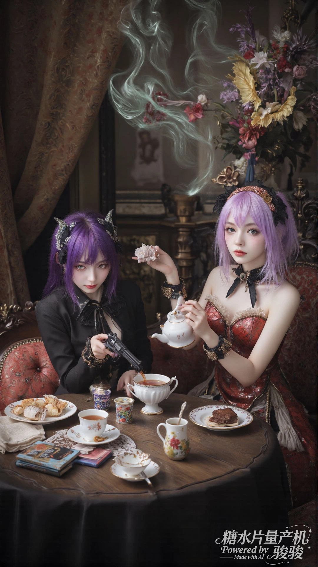 蓝发魅惑，夜城璀璨，穿搭大胆，都市尤物