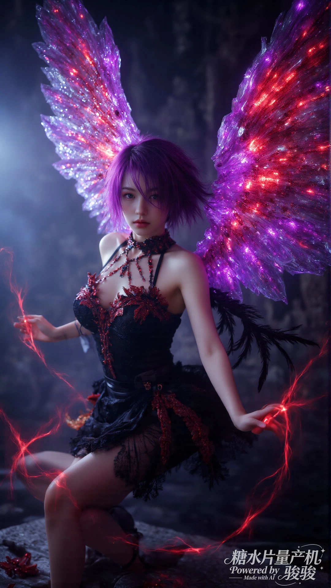 暗域魔翼，紫焰流光