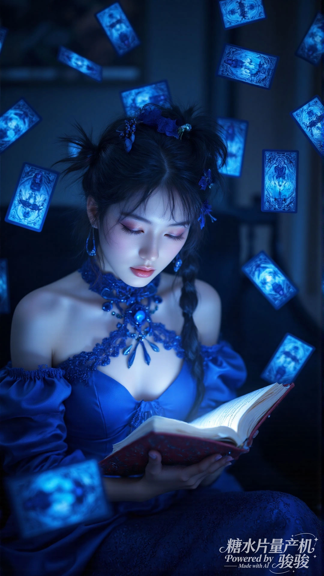 塔罗秘语，蓝裙幽彰