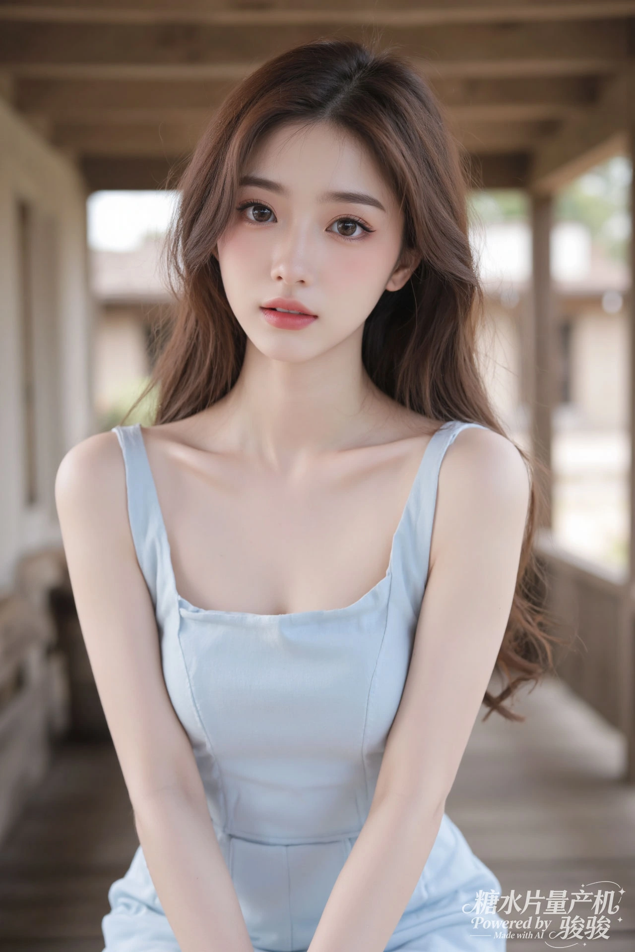 雪泉幽境，素肌凝霜