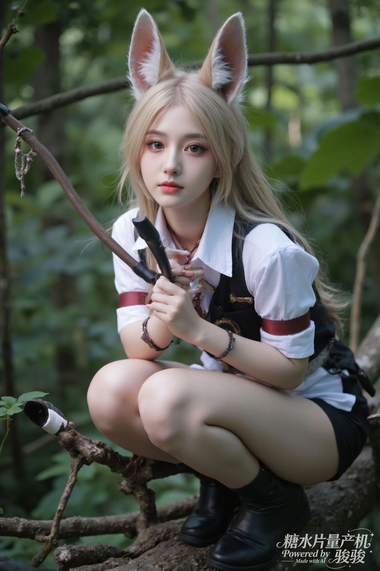 雪泉幽境，素肌凝霜