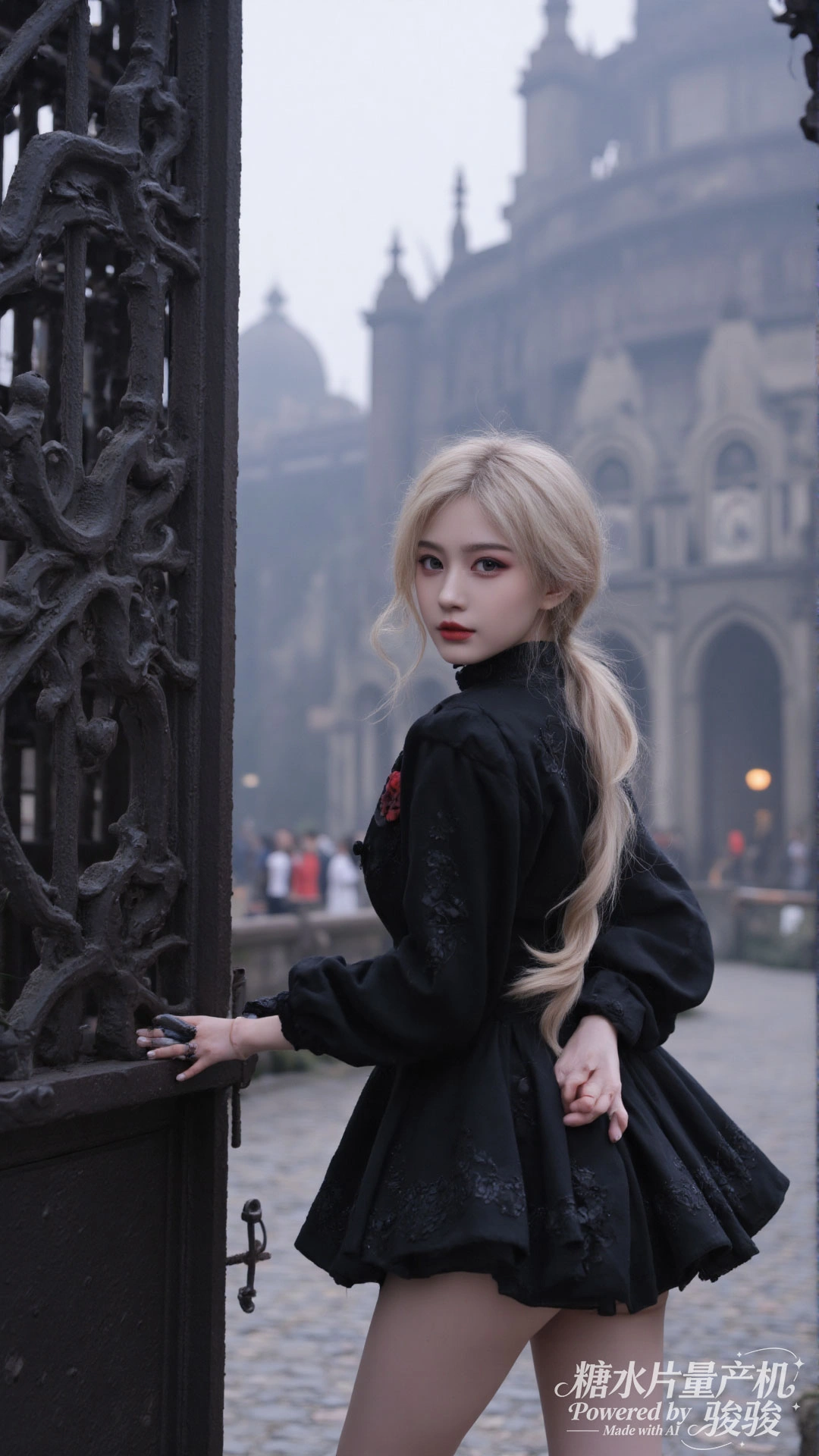 雪泉幽境，素肌凝霜