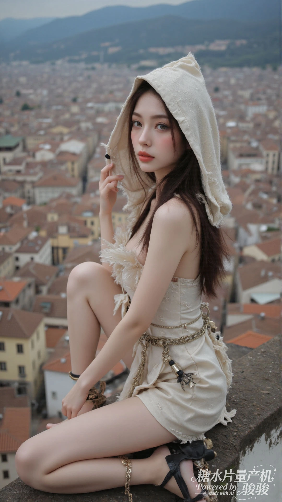 雪泉幽境，素肌凝霜