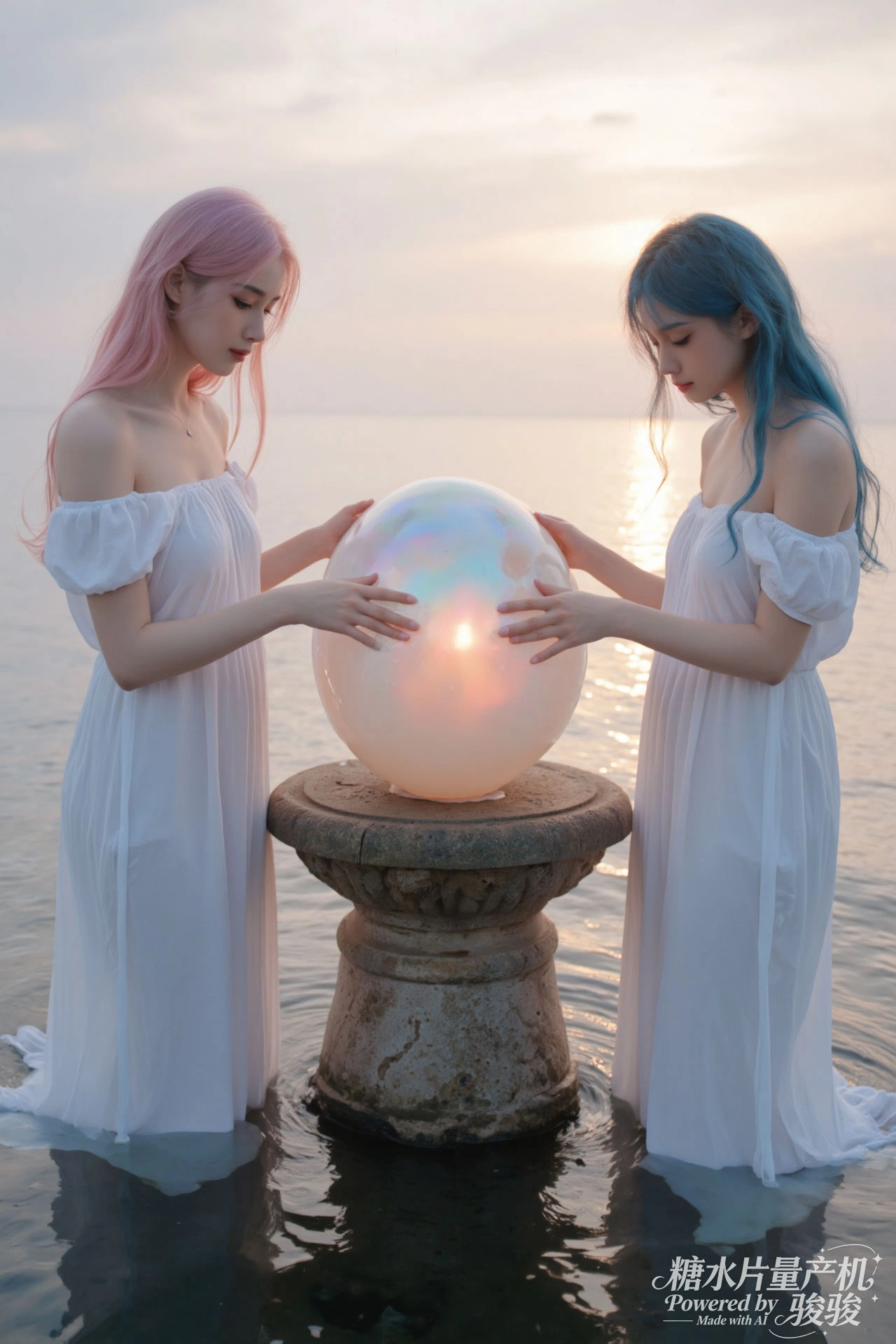 夜野星眸，紫发柔彰