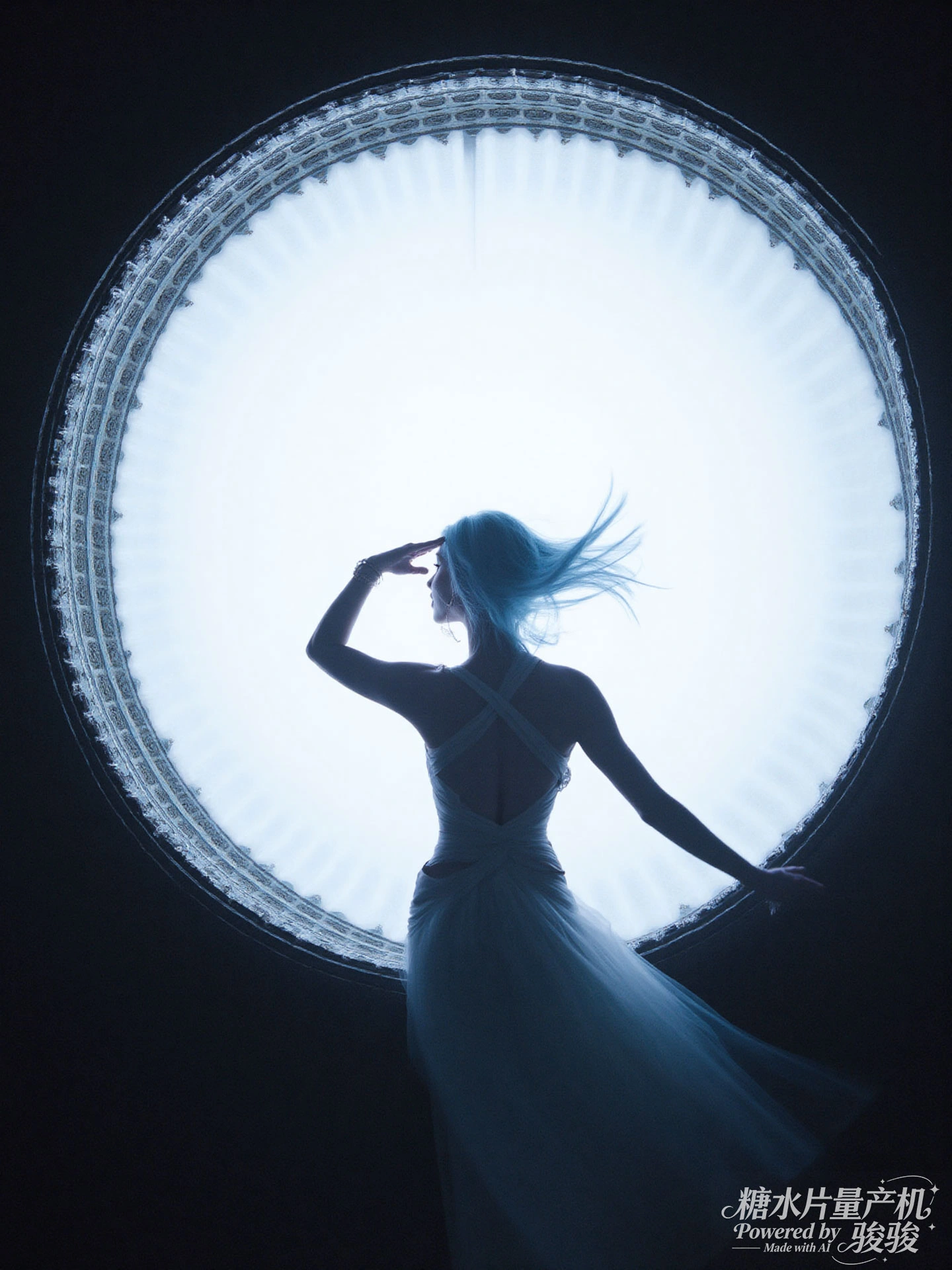 夜野星眸，紫发柔彰