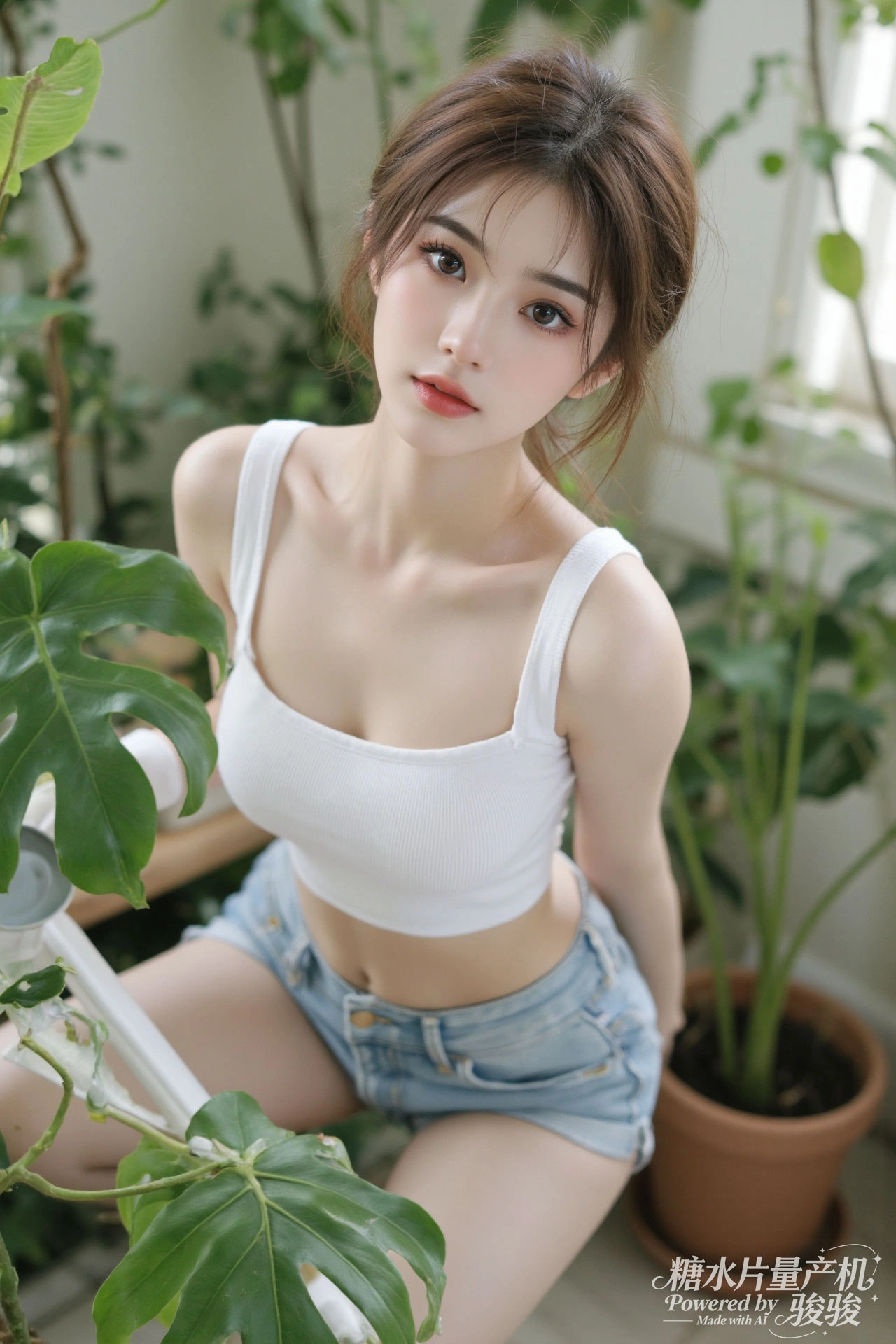 夜野星眸，紫发柔彰