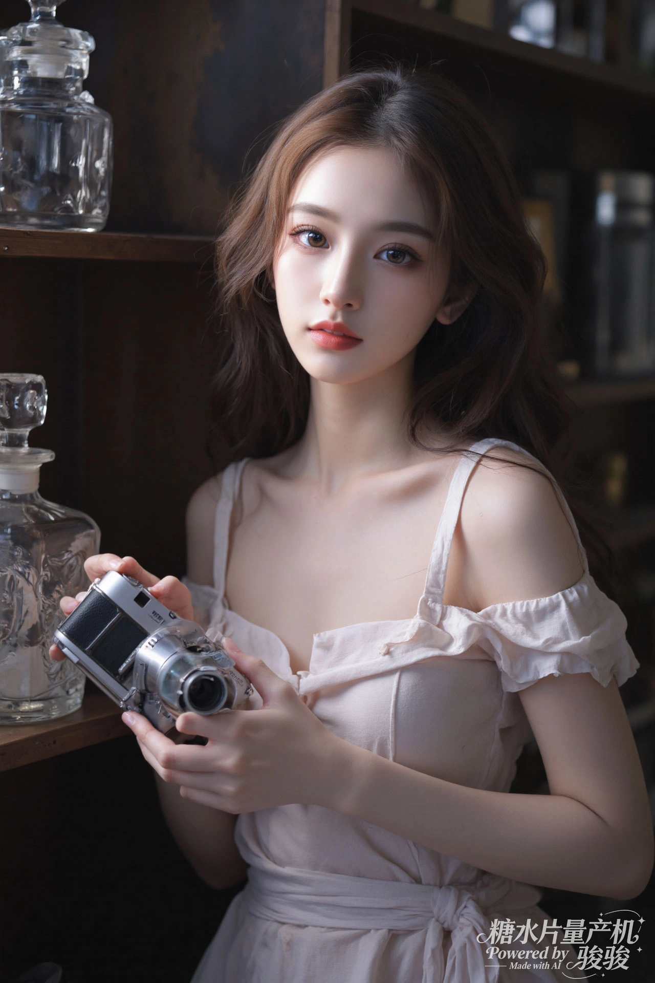 夜野星眸，紫发柔彰