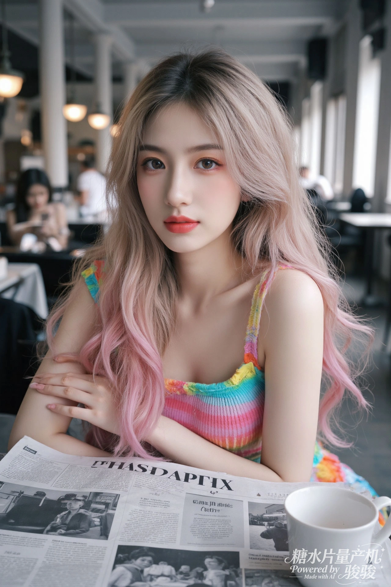 夜野星眸，紫发柔彰