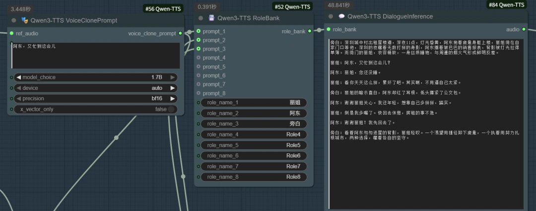 AI 播客神器！基于 Qwen3-TTS 的多人对话工作流，对话感真实到可怕