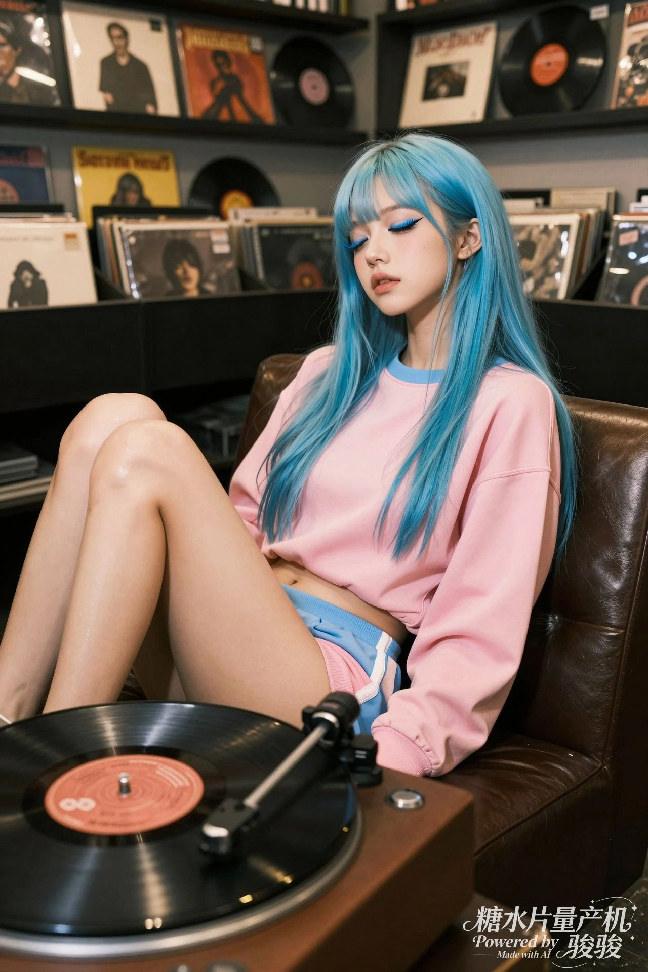 她在听什么歌呢