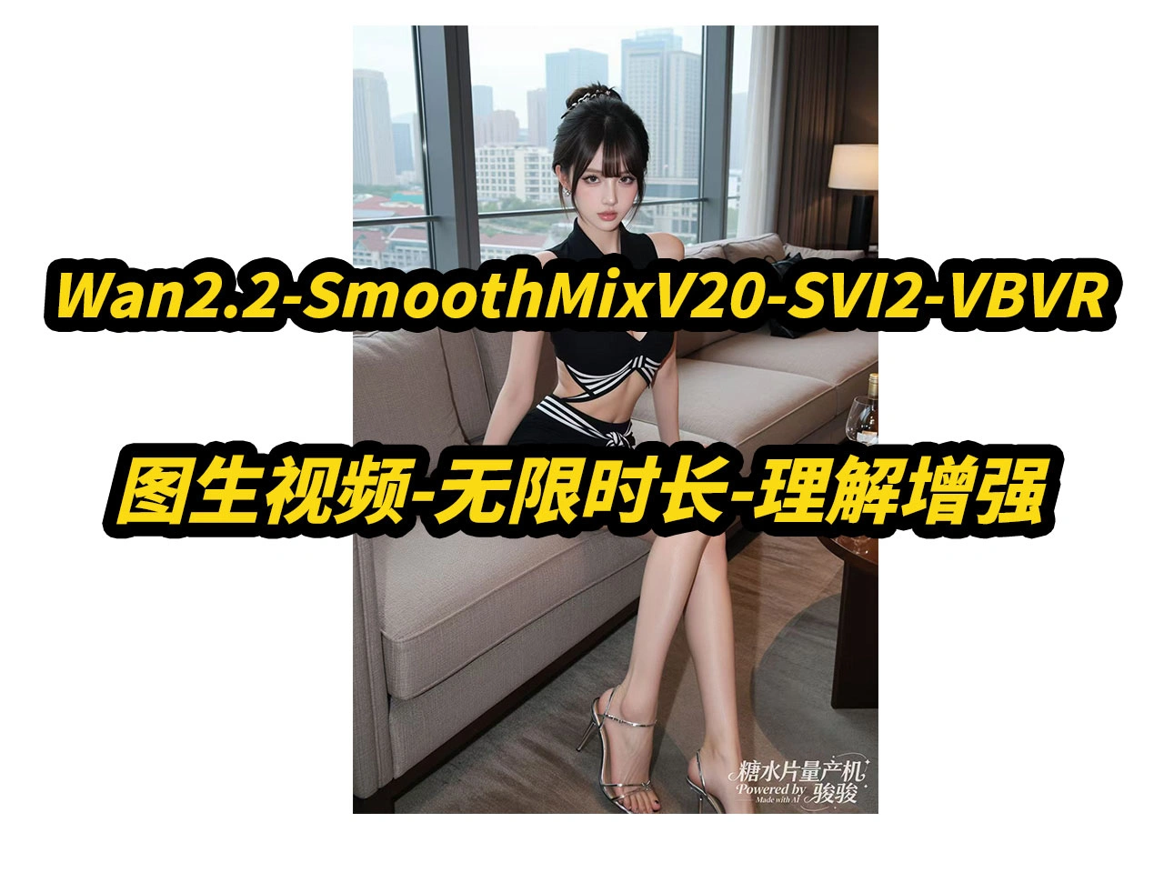 Wan2.2-SmoothMixV20-SVI2-VBVR,图生视频(NSFW),无限时长,8G显存可用,...
