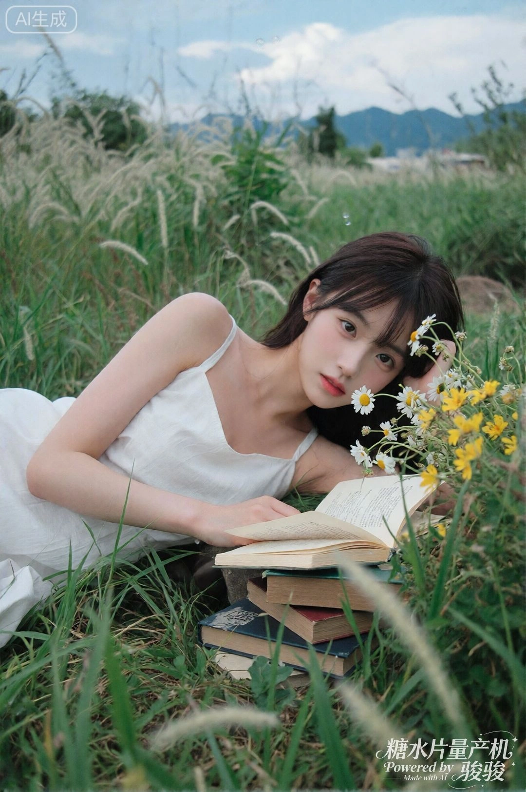 书页间藏着雨声，是未寄出的信笺。