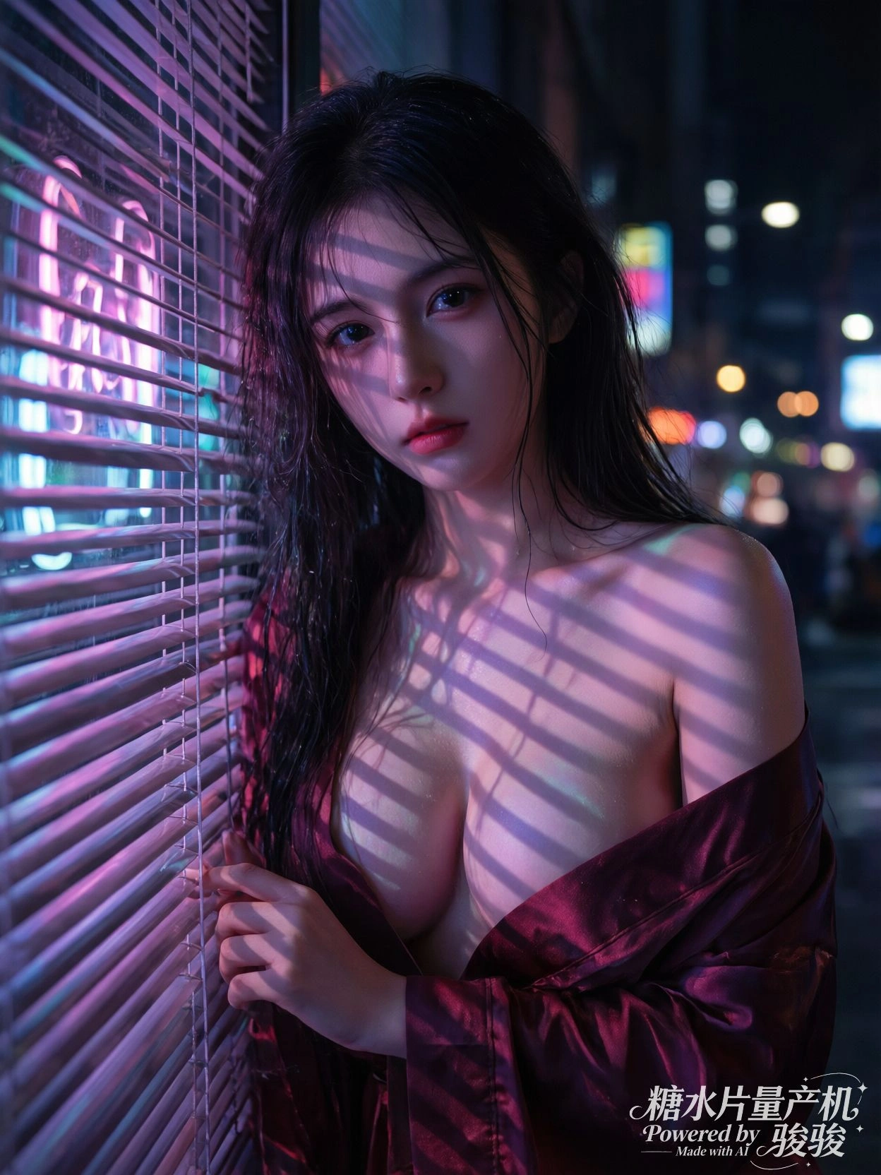 雨滴敲打铁皮，是城市的心跳。