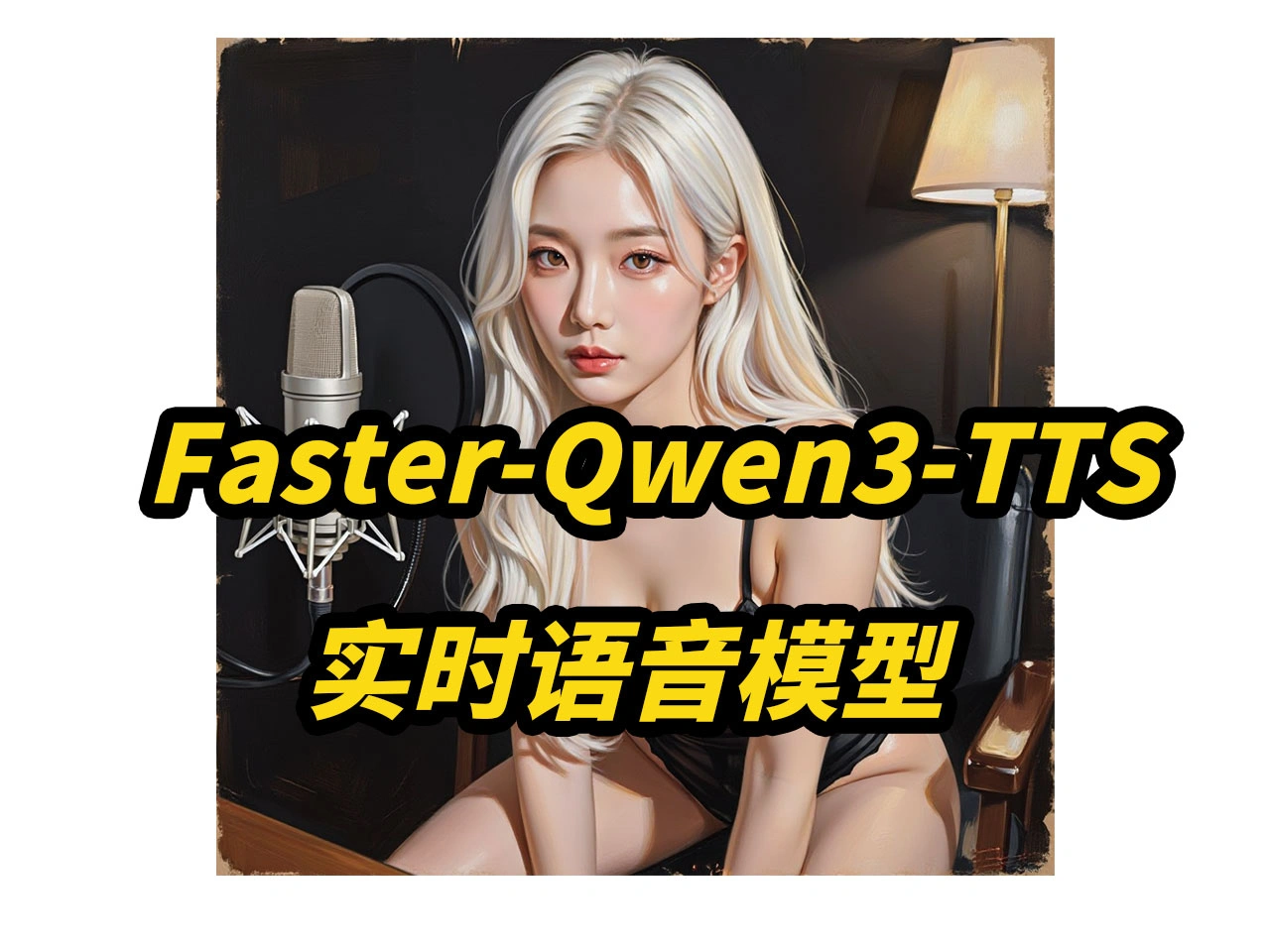 Faster-Qwen3-TTS,流式接口API,实时推理,速度1比0.5,多人对话,智...
