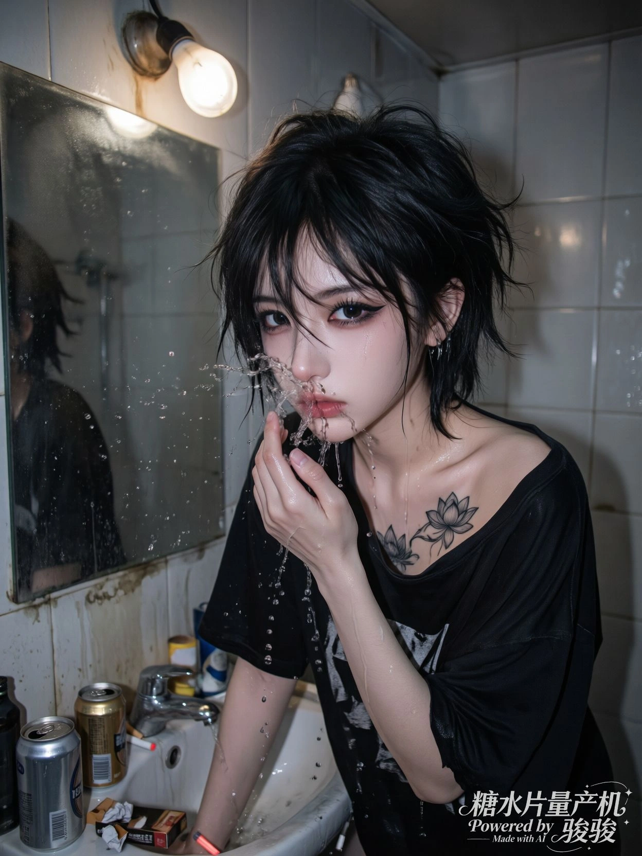 雨滴敲打，是心事的节奏。