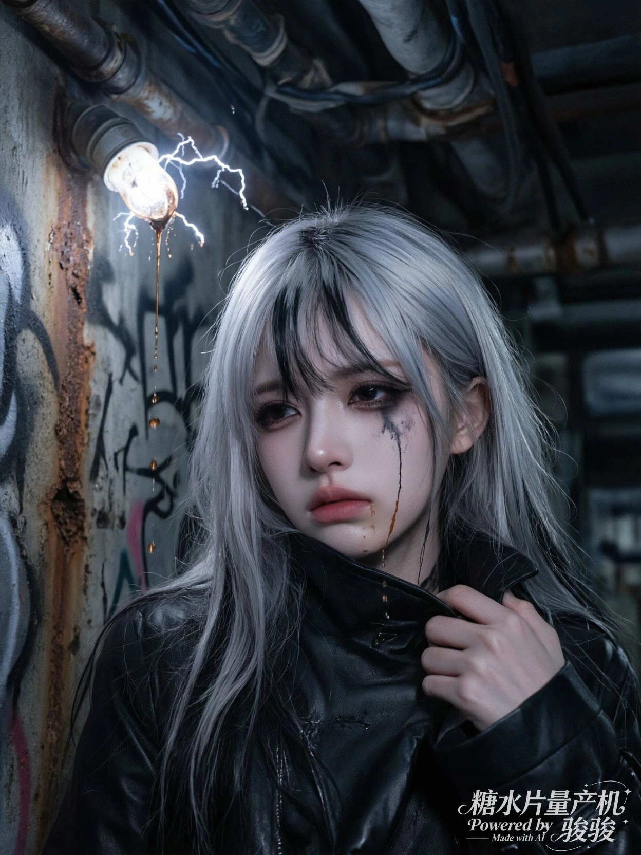 雨滴在玻璃上画着小秘密。