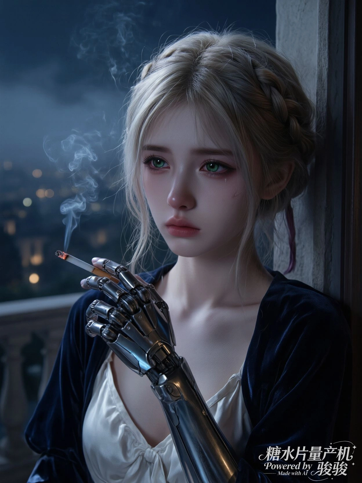 阳光穿过云层，像在微笑。