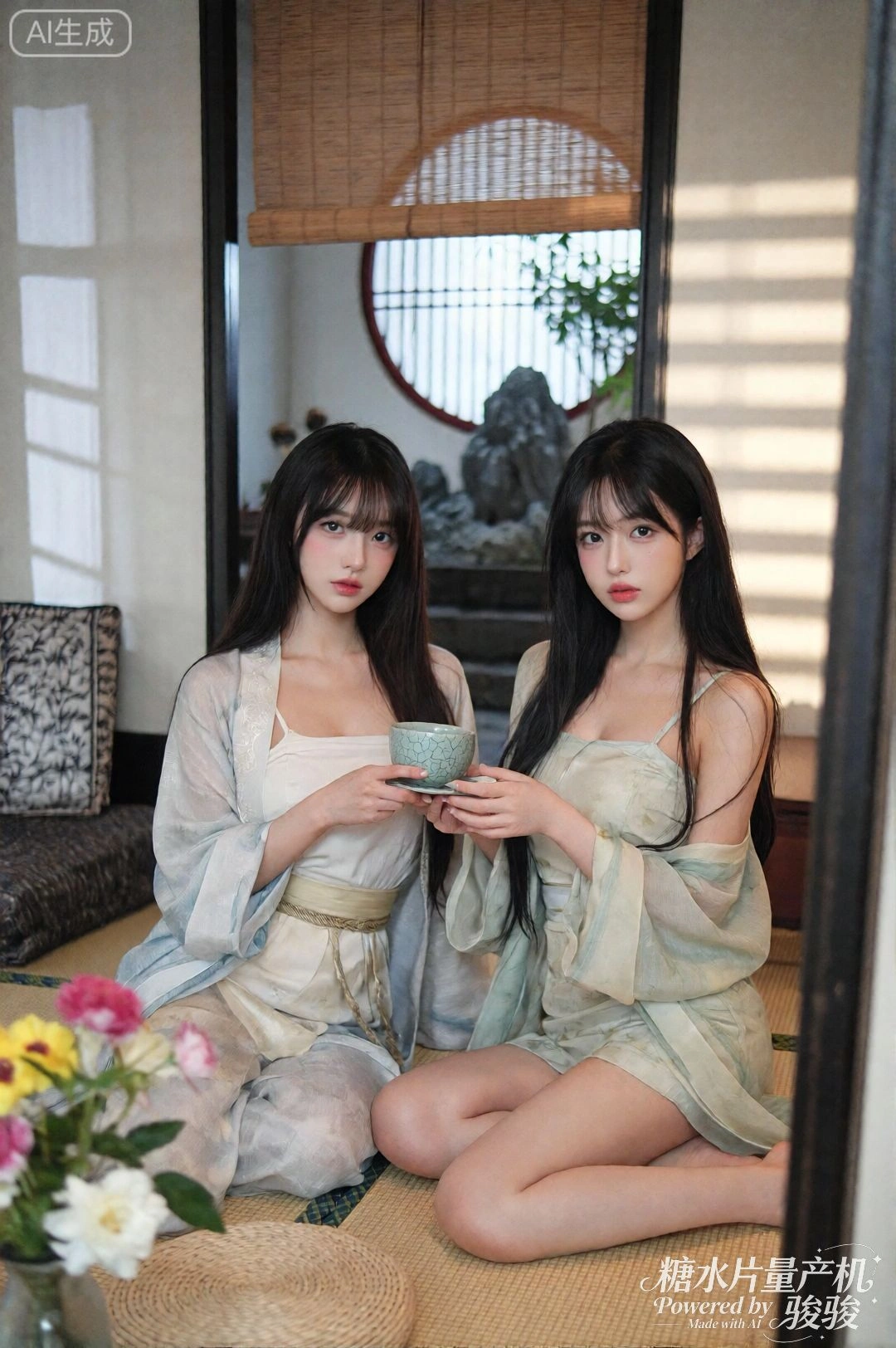 咖啡杯里的倒影，是另一个自己。