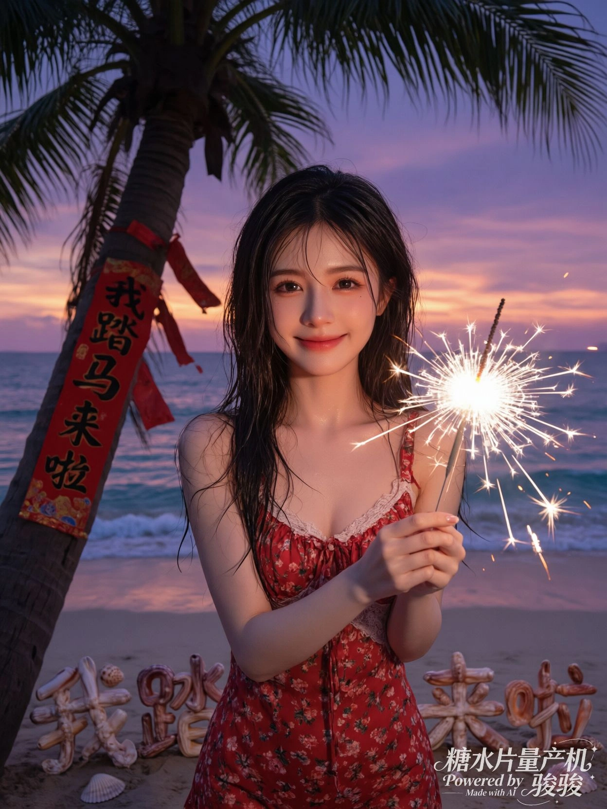 融化的冰淇淋滴落，在地面画出盛夏的句号