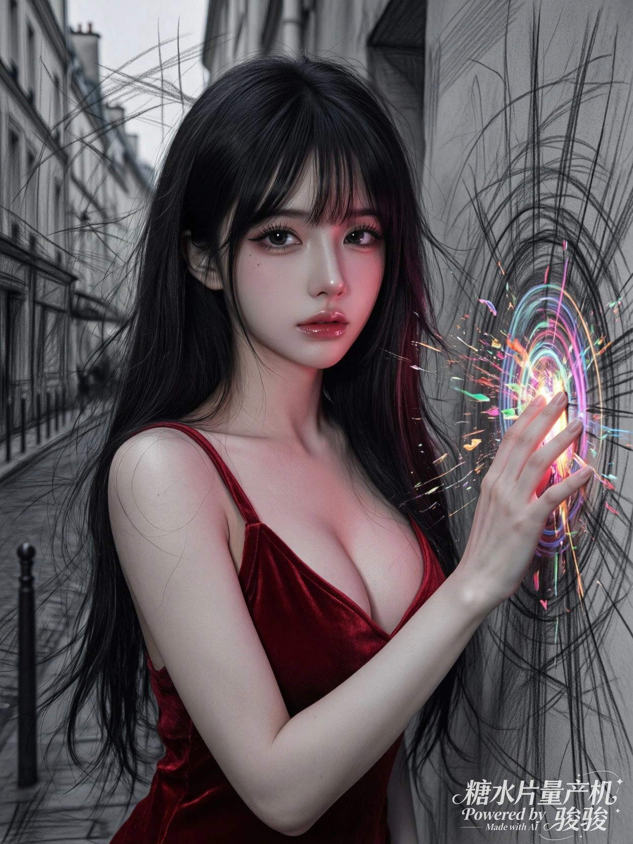 褪色的围巾，还缠绕着告别的温度