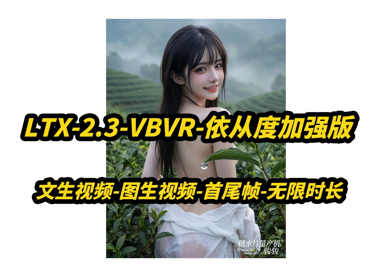 LTX-2.3-VBVR-文生视频-首尾帧-图片数字人,8G显存可用,单图无...