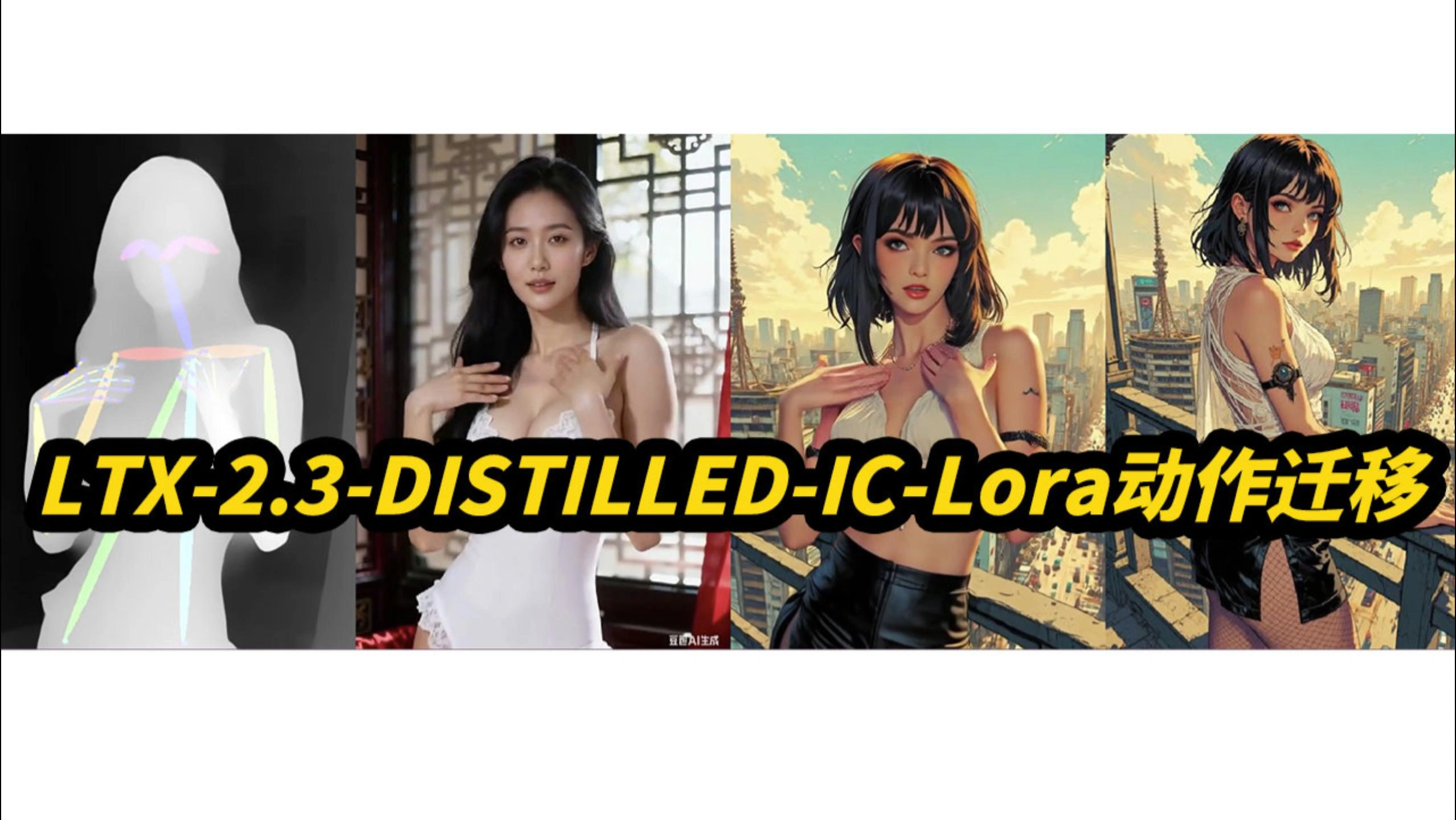 LTX-2.3-DISTILLED-1.1-IC-Lora-动作迁移-文生视频-首尾帧-图片数...